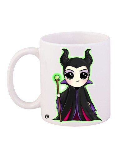 Cartoon Kawaii Girl Printed Coffee Mug White/Black/Brown 11ounce