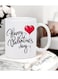 RYN&reg; Happy Valentine's Day Ceramic Coffee Mug - Insulated, Reusable &amp; Perfect Gift for Birthdays, Holidays, Christmas, New Year, White