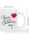 RYN&reg; Happy Valentine's Day Ceramic Coffee Mug - Insulated, Reusable &amp; Perfect Gift for Birthdays, Holidays, Christmas, New Year, White