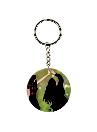 Girl Printed Dual Sided Keychain