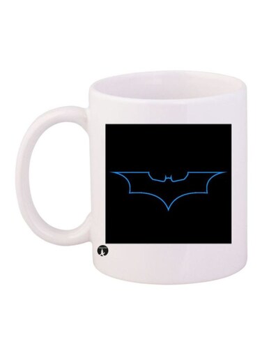 Batman Printed Coffee Mug White/Black/Blue Standard Size