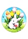 Rabbit Printed Fridge Magnet Multicolour