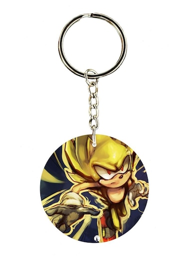 Sonic Double Side Printed Keychain