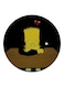 Simpsons Printed Fridge Magnet Black/Yellow/Brown 5.5cm