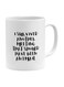 I Survived Another Meeting Printed Ceramic Coffee Mug White/Black