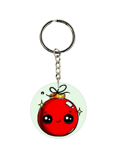 Double Sided Cartoon Printed Keychain