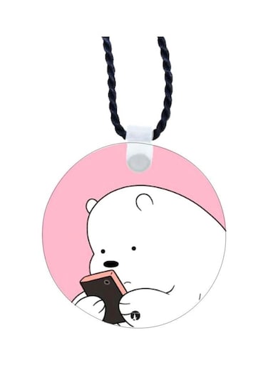 We Bare Bear Printed Car Mirror Pendant