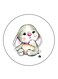 Rabbit Printed Fridge Magnet Multicolour