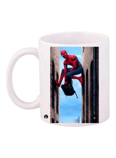 Spider Man Printed Coffee Mug White/Blue/Red