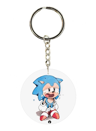 Sonic Double Side Printed Keychain