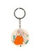 Girl Printed Double Sided Keychain
