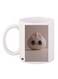 Cartoon Printed Coffee Mug White/Grey 11ounce