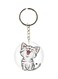 Cat Printed keychain