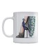 Peacock Shoes Printed Mug White/Blue/Green 350ml
