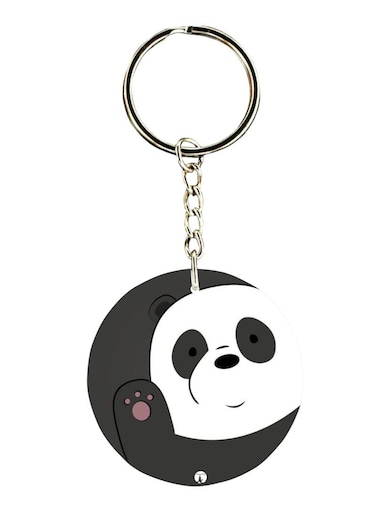 Double Sided Panda Printed Keychain