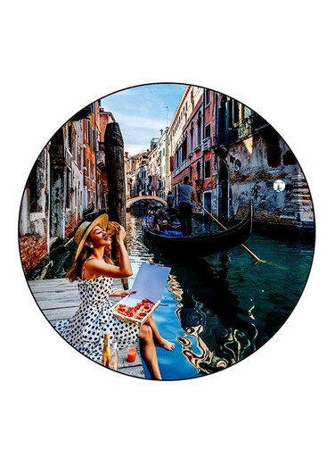 Girl Printed Fridge Magnet Multicolour