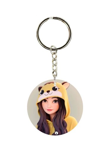 Cartoon Printed Keychain