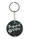 Tropical Vibes Printed Keychain
