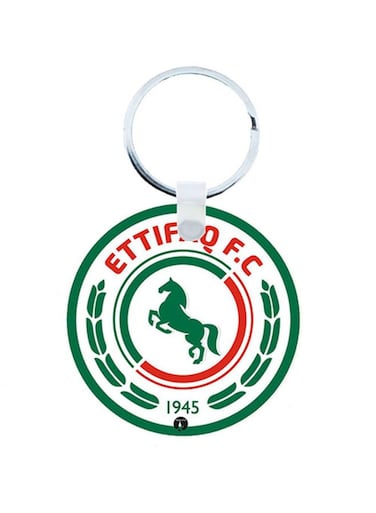 Ettifaq Football Club Wooden Keychain