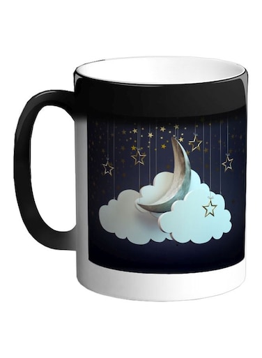 Crescent Of Ramadan Printed Colour Changing Mug Black 325ml