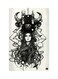 Printed Fridge Magnet Black/White 8.5x0.4x5.5cm