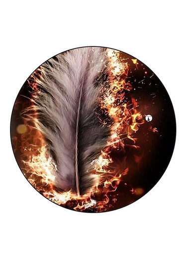 Feather Printed Fridge Magnet Multicolour