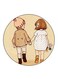Boy And A Girl Printed Fridge Magnet Multicolour
