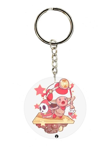 The Super Mario Video Game Printed Keychain