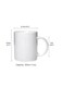 RYN&reg; Ceramic Coffee Mug with Initial Design Printed Gift for Coffee and Tea Lovers 11 Oz alphabet H