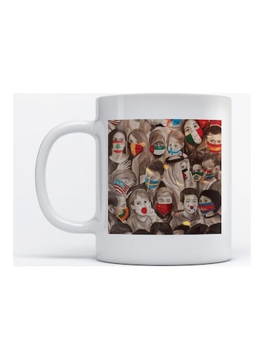 Mug Corona virus for Coffee and Tea White