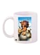 Ice Age Printed Mug White/Blue/Black