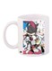 Cartoon Printed Coffee Mug White/Grey/Pink 11ounce