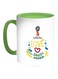 FIFA World Cup 2018 I Love Saudi Arabia Printed Coffee Mug White/Green 11ounce