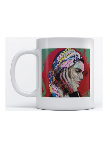 Mug Woman for Coffee and Tea White