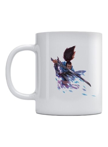 Legends Of Runeterra Printed Ceramic Mug White/Purple/Brown