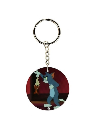 Cartoon Themed Single Sided Keychain