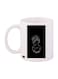 Face Printed Mug Black/White Standard Size