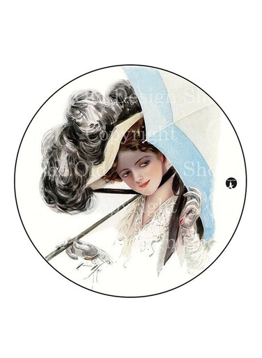 Woman Printed Fridge Magnet Multicolour
