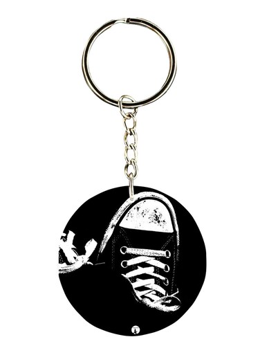 Double Sided Shoe Printed Keychain