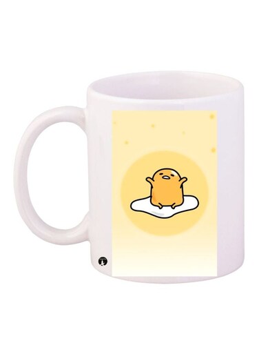 Cartoon Printed Coffee Mug White/Yellow/Black