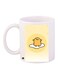 Cartoon Printed Coffee Mug White/Yellow/Black