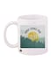 Printed Coffee Mug White/Green/Yellow