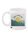 Printed Coffee Mug White/Green/Yellow