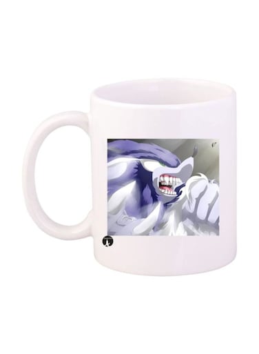 Sonic Video Game Printed Mug White/Blue/Grey Standard Size