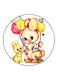 Rabbits Printed Fridge Magnet Multicolour