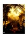 NatureThemed Metallic Plate Yellow/Brown/Black 20x15cm