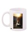 Girl Printed Coffee Mug White/Black/Beige 11ounce