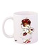 Cartoon Girl Printed Coffee Mug White/Red/Green