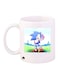 Sonic Printed Mug White/Blue/Green