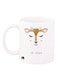 A Deer Design Mug White/Brown 12ounce